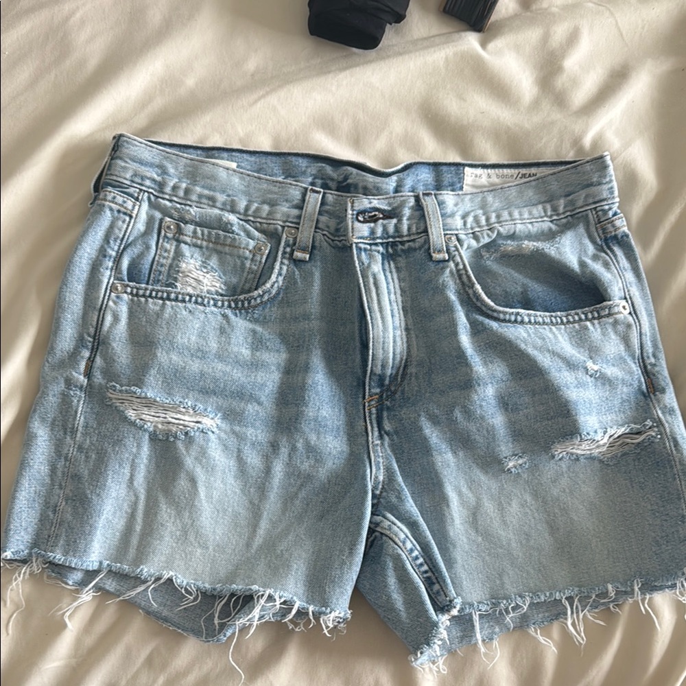 Women's Light Blue Denim Shorts